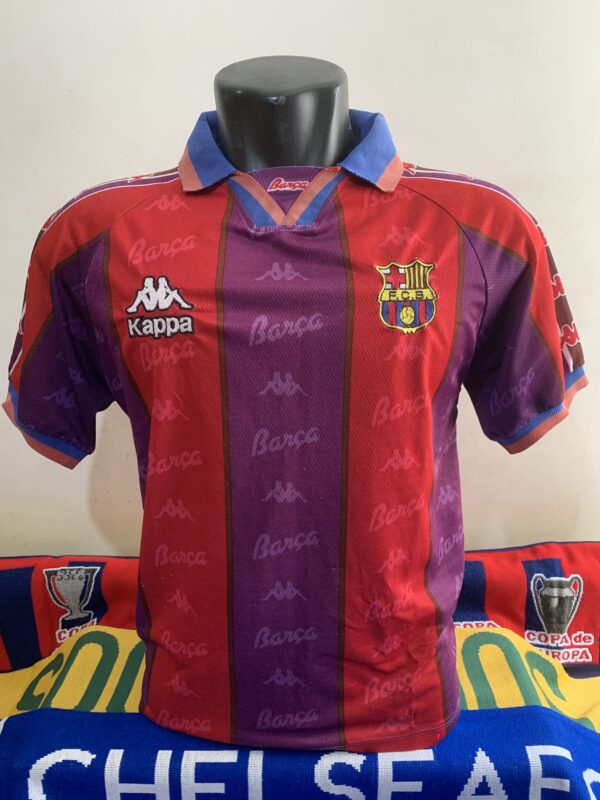 Barcelona 1995/97 Home Kappa #9 Ronaldo ( P )