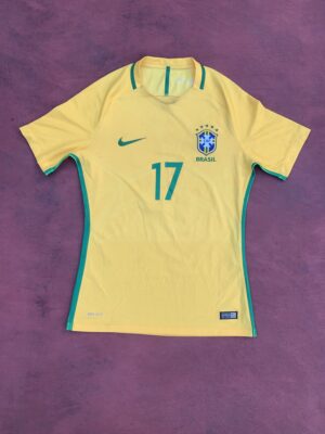 Brasil 2016 Home Nike #17 L. Gustavo ( M )